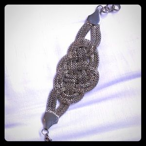 Stainless steel braided chain bracelet